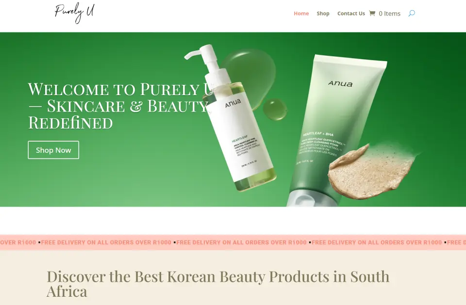 PurelyU Website Design